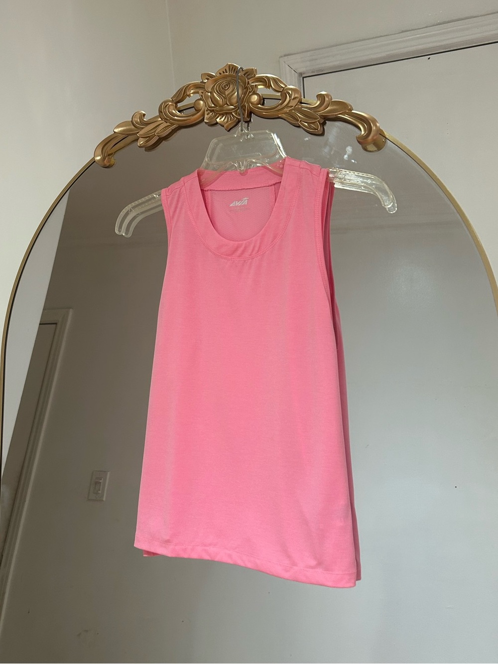 Avia Bubblegum Pink Athletic Tank Top, Size S